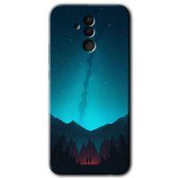 Huawei Mate 20 Lite Kılıf HD Desen Baskılı Arka Kapak - Night Fores Mount