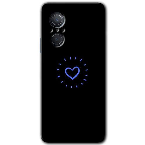 MRCİLETİSİM Huawei Nova 9 SE Kılıf HD Desen Baskılı Arka Kapak+Temperli Cam - Heart Strokes