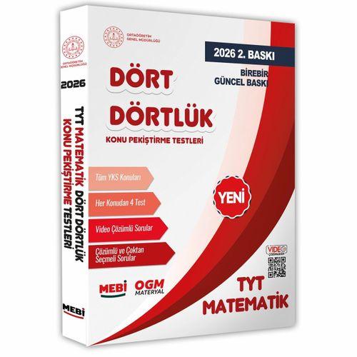 2026 YKS-TYT MEBİ-OGM Dört Dörtlük Matematik Pekiştirme Testi A4 Renkli Soru Bankası BASKI ÜCRETİ