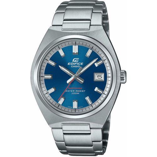Casio Edifice EFB-109D-2AVDF Quartz Çelik Gri Mavi Kadran 10 ATM Safir Cam 39 mm Erkek Kol Saati