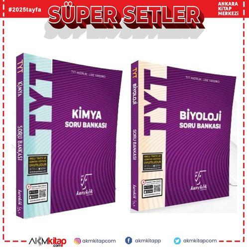Karekök Yayınları TYT Kimya ve Biyoloji Soru Bankası Seti 2 Kitap