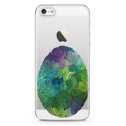 Apple iPhone 5 Kılıf Tüylü Yumurta Arka Kapak Koruma Desenli Full Koruyucu