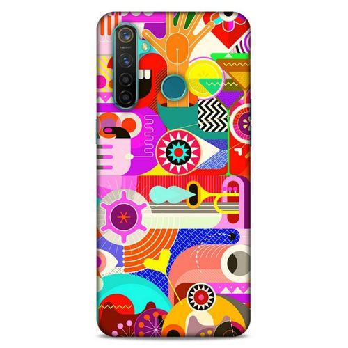 Lopard Oppo Realme 5 Pro Uyumlu Kılıf Soyut Sanat (19) Baskılı Kılıfları