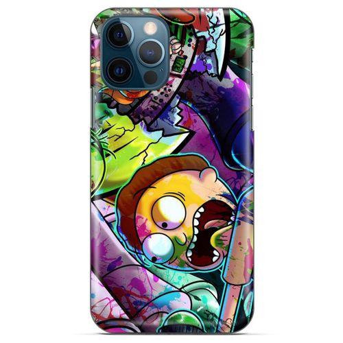 Apple iPhone 13 Pro Uyumlu Kılıf Rick And Morty (41) Tank Kılıf Story Train Rick