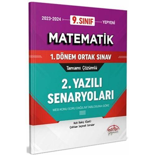 9. Sınıf Matematik 1. Dönem Ortak Sınavı 2. Yazılı Senaryoları Tamamı Çözümlü Editör Yayınları