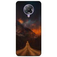 Lopard Xiaomi Poco F2 Pro Uyumlu Kılıf Gece'S (47) Crystal Flex Kılıf Kızıl Yol