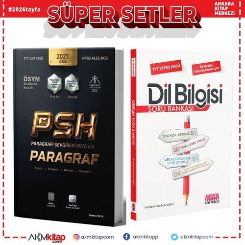 Paragrafı Sevdiren Hoca TYT AYT MSÜ KPSS ALES DGS Paragraf ve AKM Dil Bilgisi Soru Bankası Seti 2 Kitap