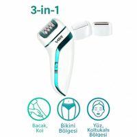 Profesyonel 3 Başlıklı Epilasyon Aleti