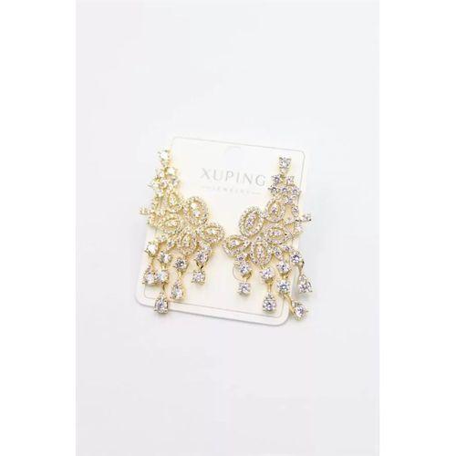 Taşlı Küpe - Altın