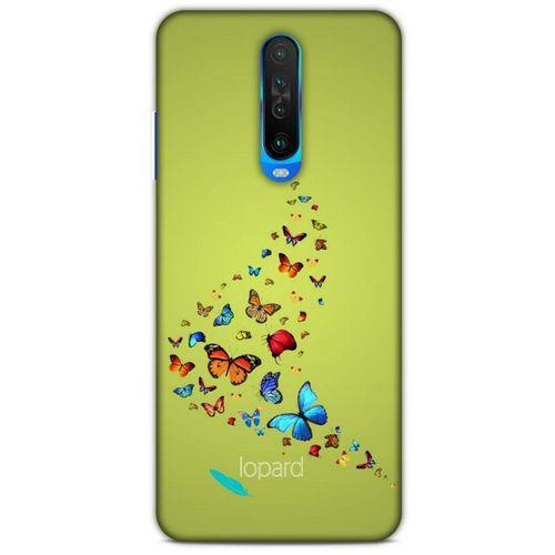 Xiaomi Redmi K30 Kılıf Kelebek Etkisi (48) Bumper Kılıf Pembe Yeşil