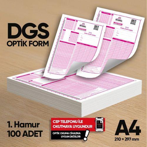 DGS Deneme Sınavları İçin 100 Adet (80 GR) Optik Form