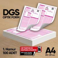 DGS Deneme Sınavları İçin 100 Adet (80 GR) Optik Form