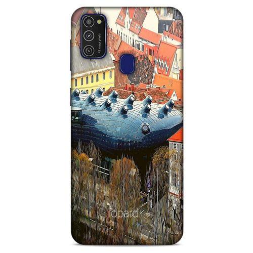 Samsung Galaxy M21 Kılıf Dünya Mimarisi (32) Soft Silikon Kılıf Kunsthaus Müzesi Avusturya