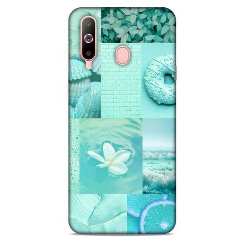 Samsung Galaxy A60 Uyumlu Kılıf Yeşil Delisi (36) Glitter Kılıf Tropikal orman yeşili
