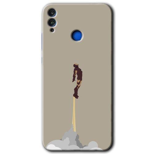 Potkal Hediye Fabrikası Honor 8c Kılıf HD Desen Baskılı Arka Kapak - İronman-Airport