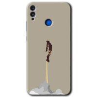 Potkal Hediye Fabrikası Honor 8c Kılıf HD Desen Baskılı Arka Kapak - İronman-Airport