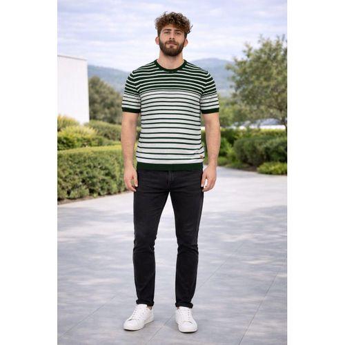 ALEXANDERGARDI ÇİZGİLİ TRIKO T-SHIRT  (AG504802)