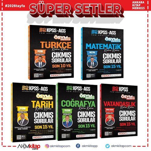 İndeks Akademi 2026 KPSS MEB AGS ÖSYM nin İndeksi Çıkmış Sorular Seti 5 Kitap