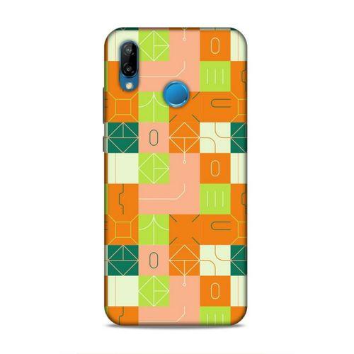 Huawei P20 Lite Uyumlu Kılıf Insomnia (48) Bumper Kılıf Fıstık Yeşili Turuncu