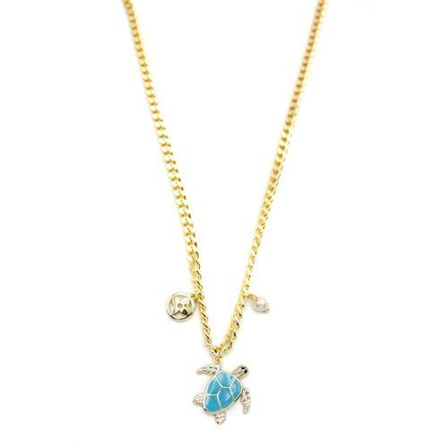 Kaplumbağa Kolye - Altın