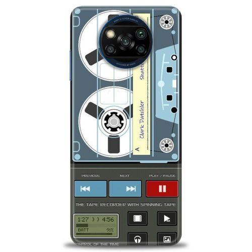 Xiaomi Poco X3 NFC Kılıf HD Baskılı Kılıf - Nostaljik Kaset + Tam Ekran Koruyucu