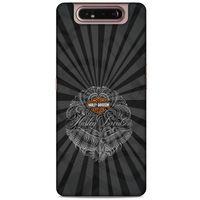 Samsung Galaxy A80 Uyumlu Kılıf Motorsiklet (40) Fit Silikon Kılıf Harley