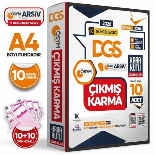 2026 DGS Sayısal-Sözel-TM ÖSYM Çıkmış Karma Kara Kutu 10lu Deneme Paketi Türkiye Geneli D  Çözümlü