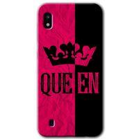 Samsung Galaxy A10 HD Baskılı Kılıf + 9D Tam Ekran Koruyucu - Queen