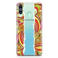 Samsung Galaxy A60 Kılıf Şal Fular Arka Kapak Koruma Desenli Full Koruyucu
