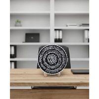 Ayetel Kürsi Yazılı Dekoratif Pano Siyah Beyaz Masaüstü Dini Tablo