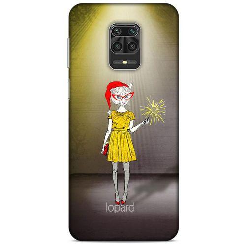 Xiaomi Redmi Note 9S Kılıf FunnyMaX (32) Soft Silikon Kılıf Turuncu Kahve
