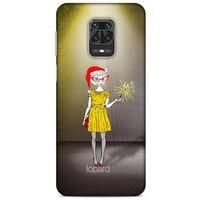 Xiaomi Redmi Note 9S Kılıf FunnyMaX (32) Soft Silikon Kılıf Turuncu Kahve