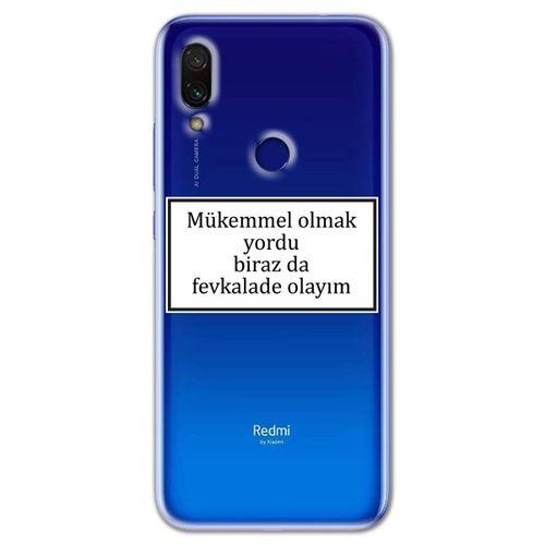 Xiaomi Redmi Note 7 Kılıf HD Yazı Baskılı Silikon Arka Kapak - Yazı 12