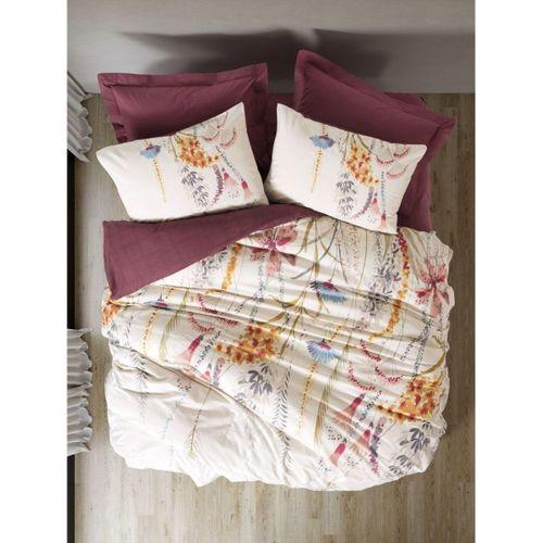 Cotton Box Nevresim Takımı Tek Kişilik Flos Bordo