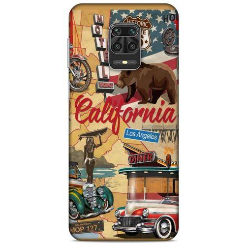 Retro (15) Desen Antişok Kılıf Renkli Xiaomi Redmi Note 9 Pro Kılıf