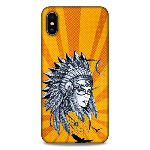 Lopard Apple iPhone XS Max Uyumlu Kılıf Tattoo's (45) Liquid Air Kılıf Kızılderili Dövmesi