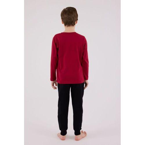 U.S.Polo U.S. Polo Assn Uzun Kol Pijama Takım US2203-4 Bordo
