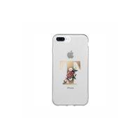iPhone 7 Plus T Harfi Desenli Şeffaf Telefon Kılıfı