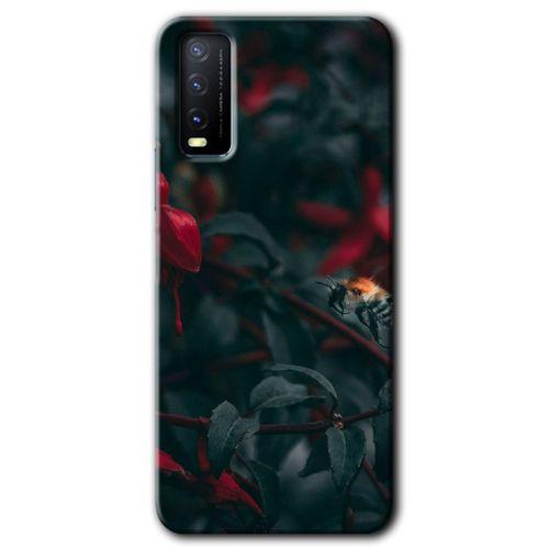 Vivo Y11s HD Baskılı Kılıf + 9D Tam Ekran Koruyucu - Avcı Arı