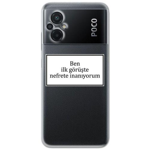 Xiaomi Poco M5 Kılıf HD Yazı Baskılı Silikon Arka Kapak - Yazı 13