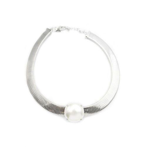 İncili Tasma Kolye - Gümüş