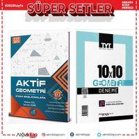 Aktif TYT AYT Geometri 0 dan Başlayanlara ve Marka Geometri Deneme Seti 2 Kitap
