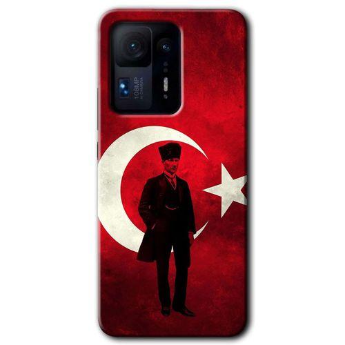 Potkal Hediye Fabrikası Xiaomi Mi Mix 4 Kılıf HD Desen Baskılı Arka Kapak - Siyah Mermer Desenli Y Harfi