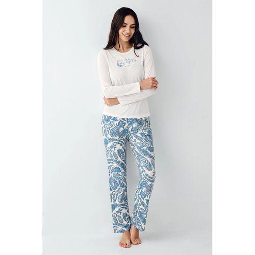 Pierre Cardin 9074-s Kadın Uzun Kol Pijama Takım