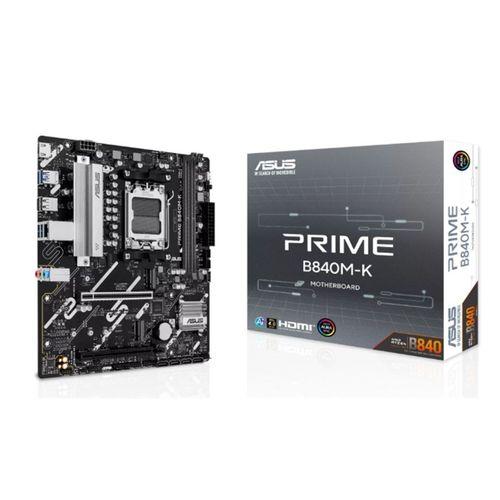 ASUS PRIME B840M-K DDR5 8000MHZ 1XHDMI 2XM.2 USB MATX AM5 (AMD AM5 9000/8000/7000 SERİLERİ İLE UYUMLU)