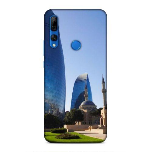 Huawei Y9 Prime 2019 Uyumlu Kılıf Azarbaijan (37) Silicone Cover Kule ve Camii