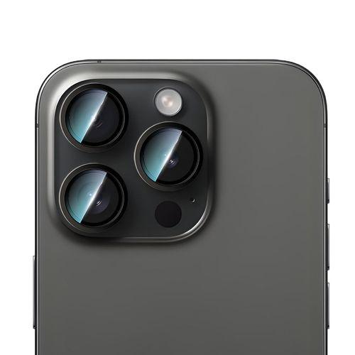 Apple iPhone 16 Pro CaseWorld Alloy Serisi Oleofobik Anti Reflective Kamera Lens Koruyucu
