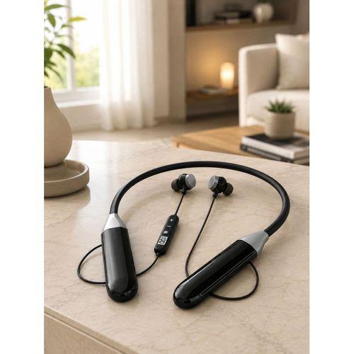 Mikrofonlu Boyun Bantlı Bluetooth Kulaklık Kablosuz Bağlantılı Ses Ve Müzik Kontrollü Kulak İçi Kulaklık