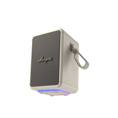 Lenyes S874 Su Geçirmez Özellikli RGB Işıklı Askılı Taşınabilir TWS Bluetooth Hoparlör v5.3