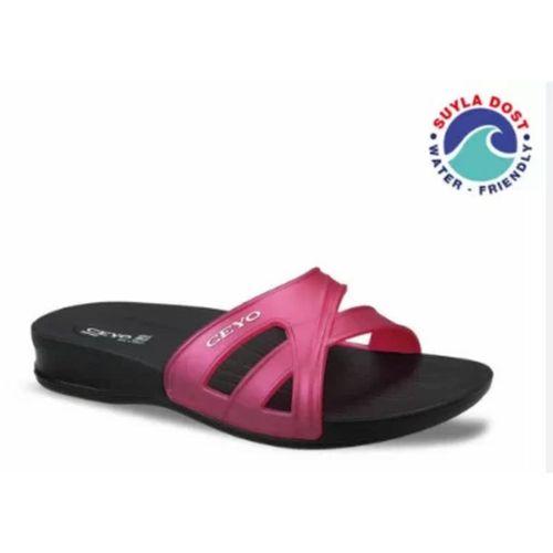 Ceyo 9942 5ı Kırmızı Ortopedik Kadın Terlik